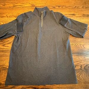 Men's Gray Quarter-Zip Sweatshirt
